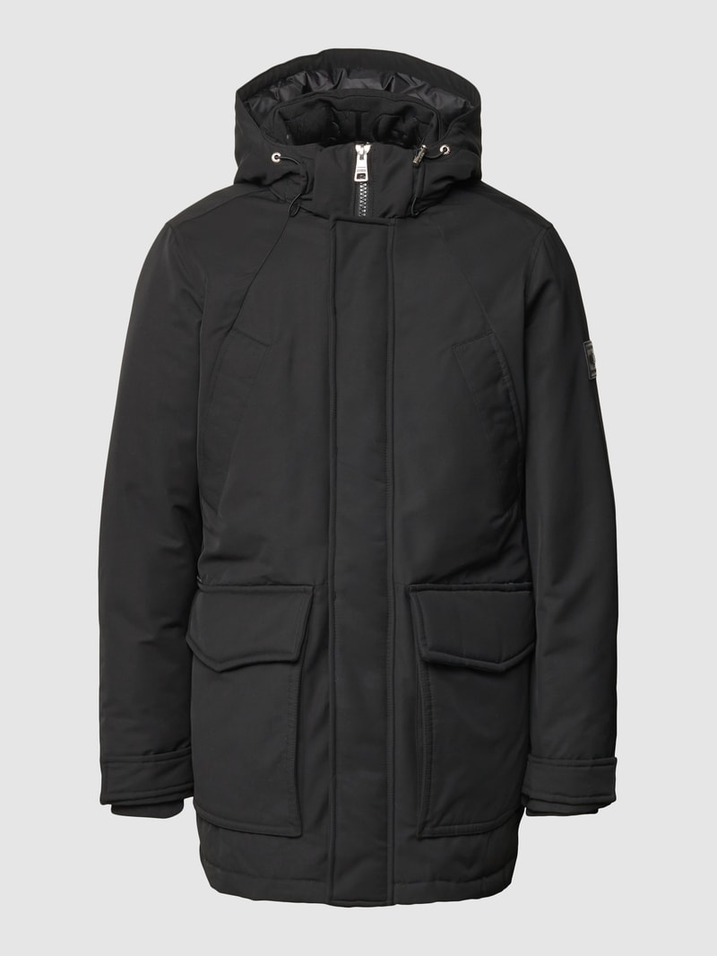 Daunenjacke mit Brusttaschen Modell 'ROCKIE' in schwarz