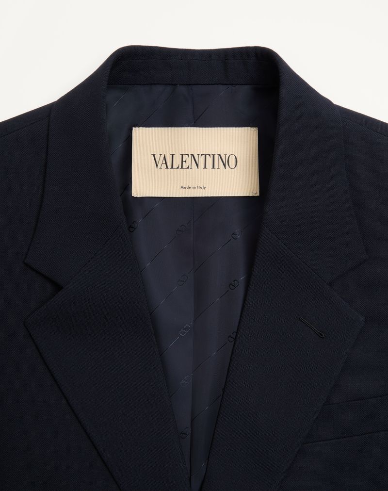 Valentino enkeltradet jakke i Nattè uld