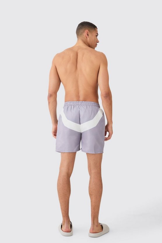 Mittellange Retro-Badehose