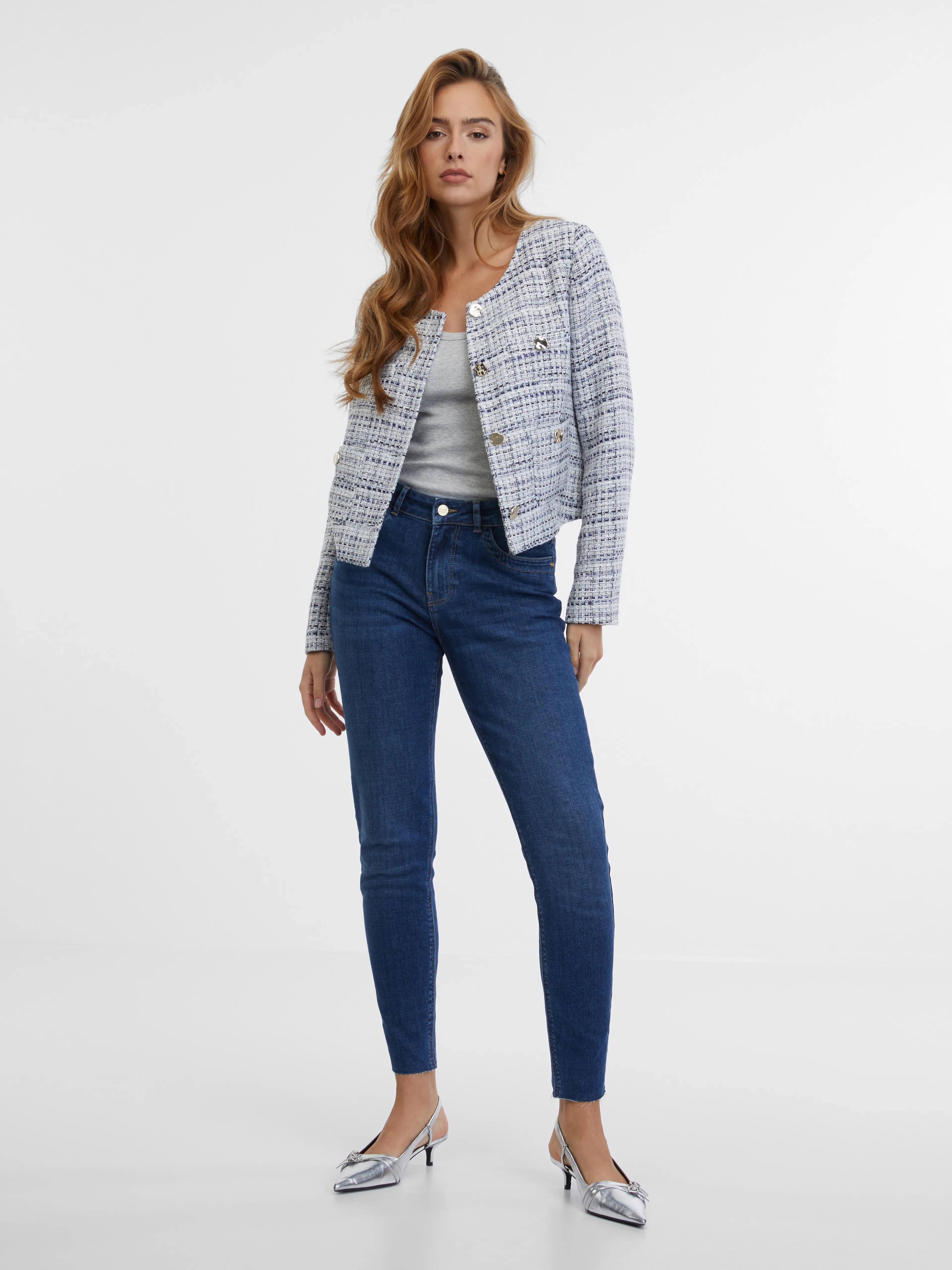 Blaue Damenjacke ORSAY