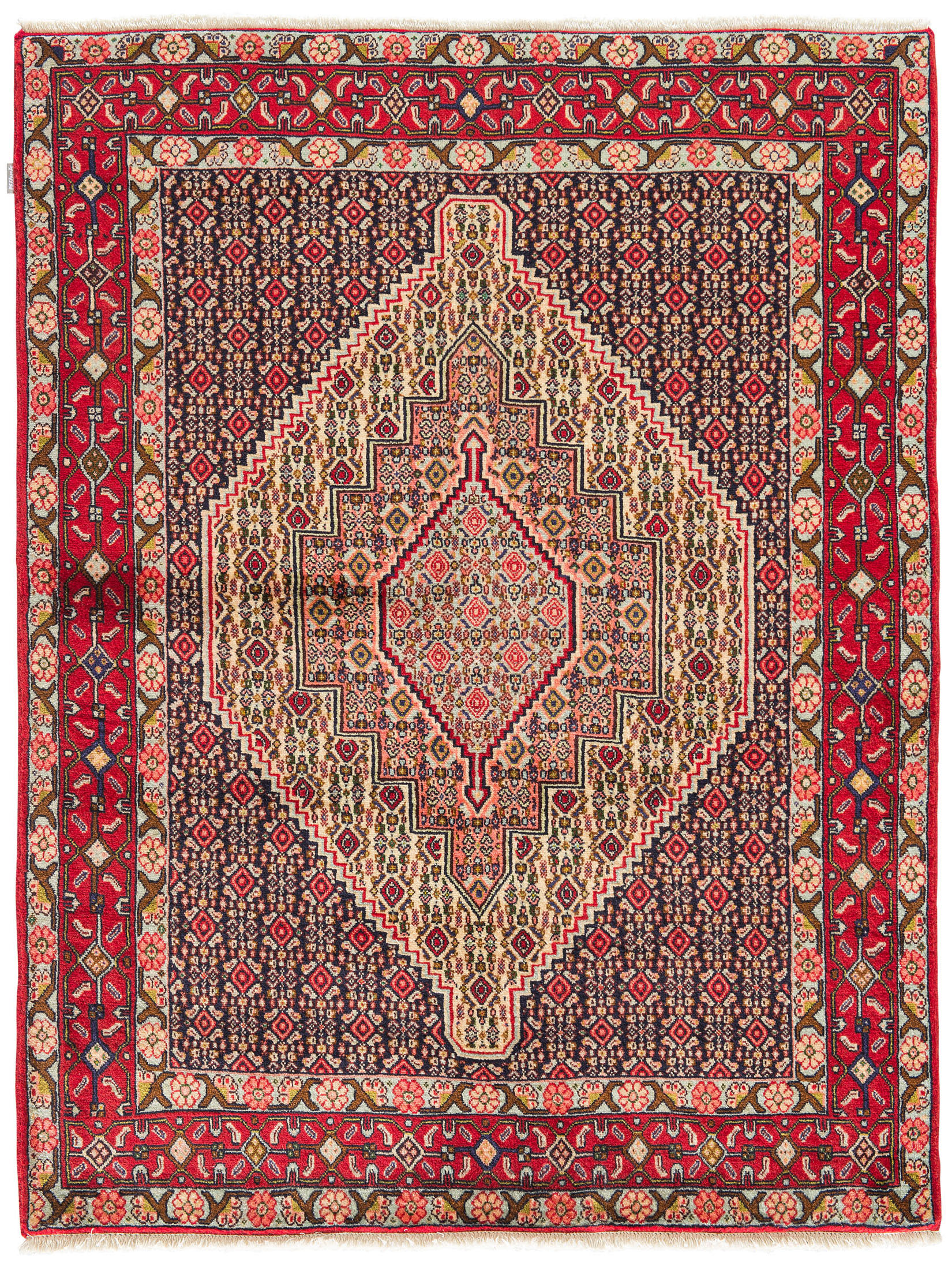 Senneh ca. 125 x 160 cm, Unikat / Einzelstück