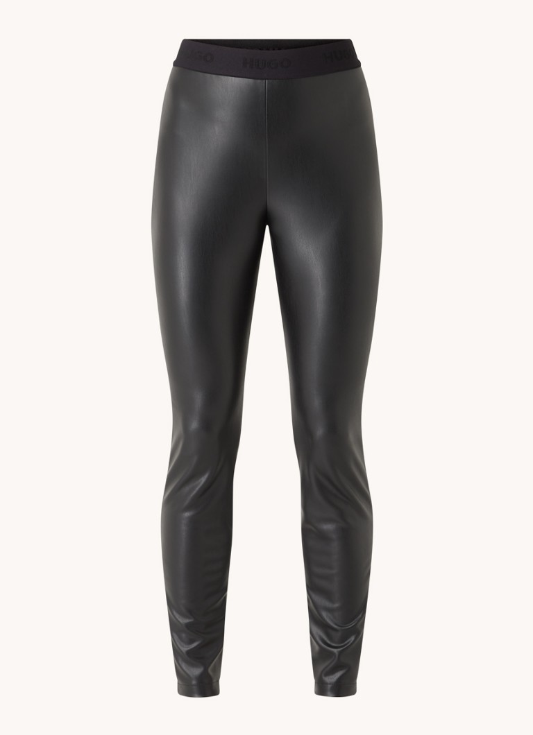 HUGO BOSS Honati high waist skinny fit leggings in imitation leather