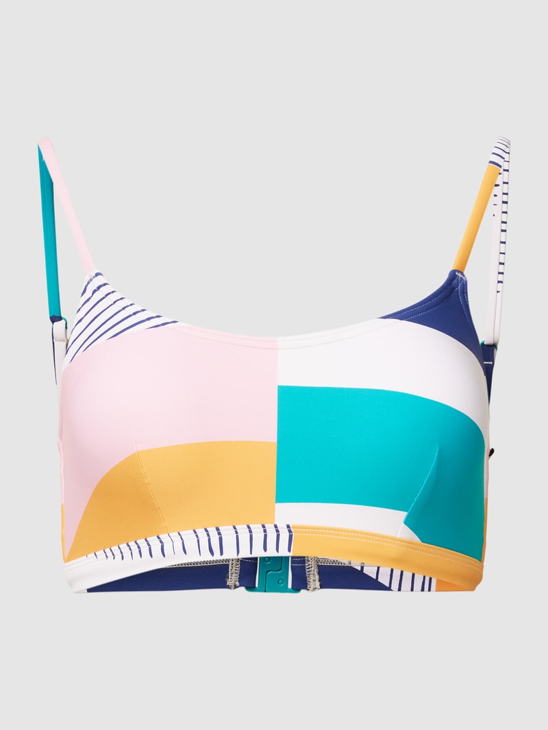 Bikini-Oberteil mit Allover-Muster in sand