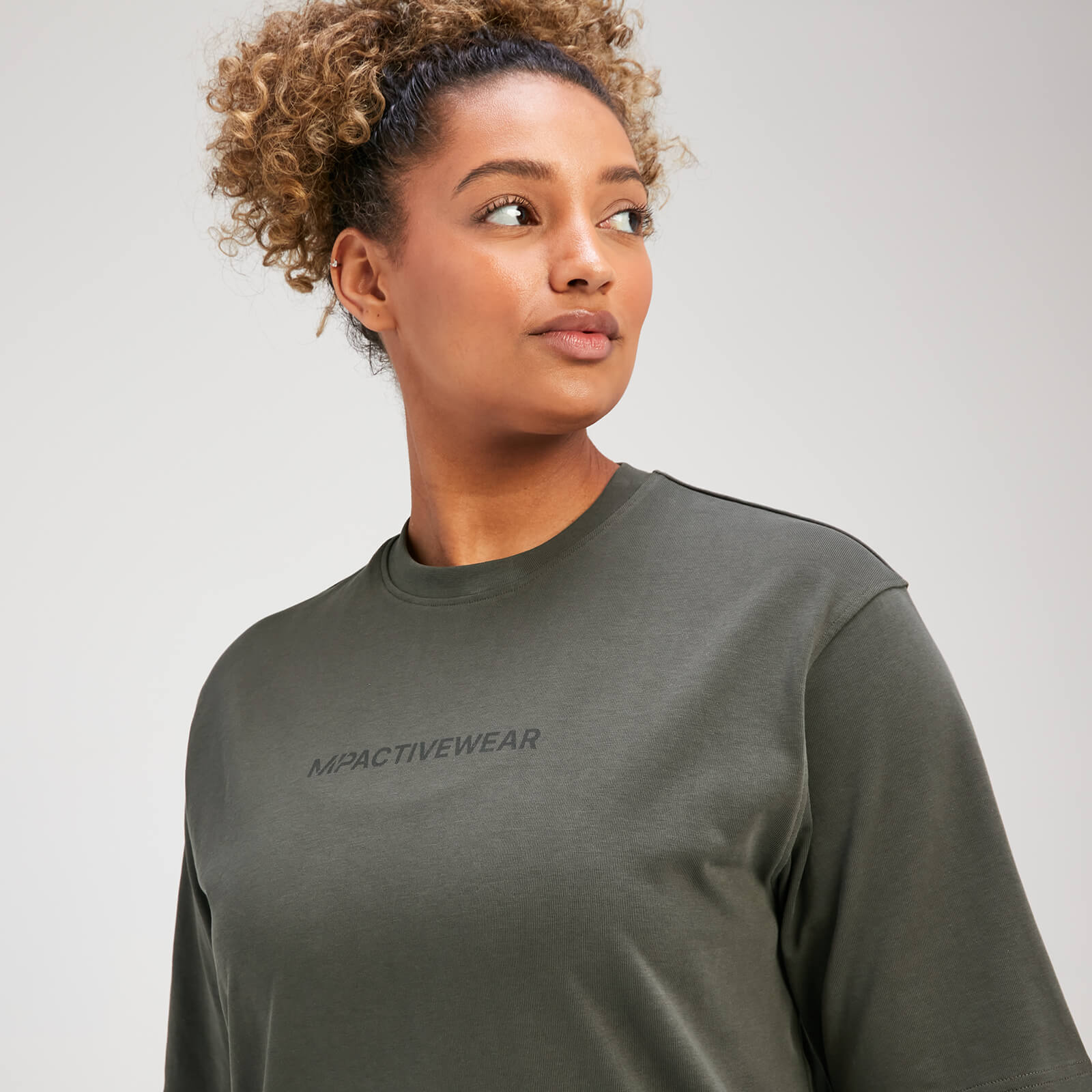 T-shirt oversize MP Rest Day pour femmes – Vert taupe