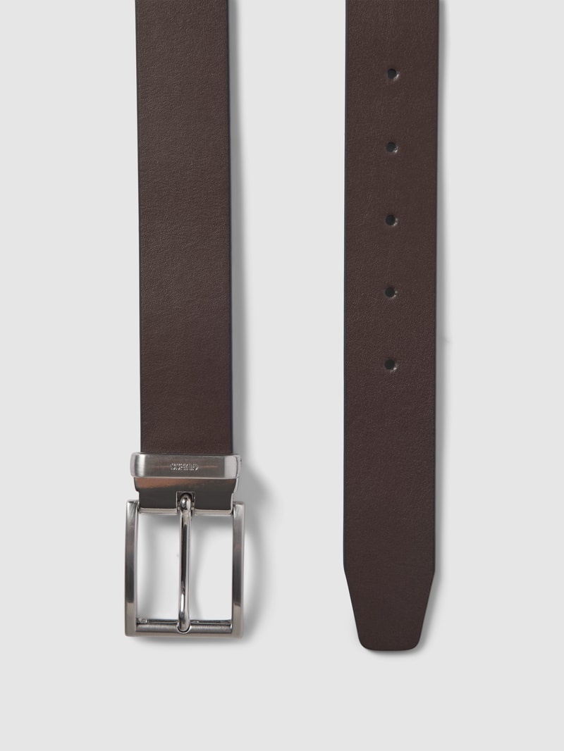 Gürtel mit Allover-Muster Modell 'ADJUSTABLE BELT' in dunkelbraun
