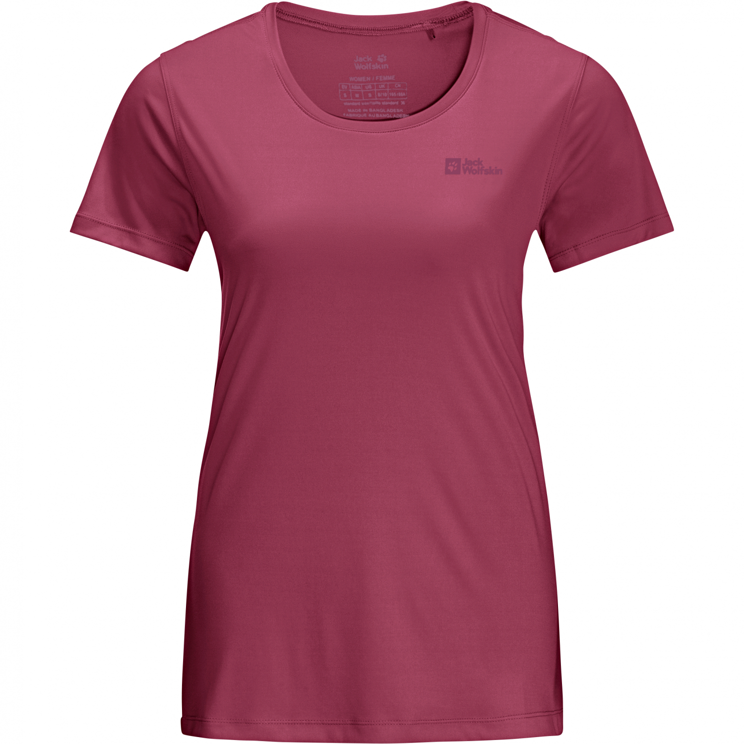 Jack Wolfskin Damen Shirt Tech T W (sangria red)