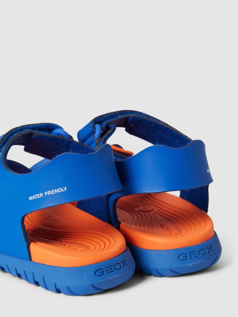 Sandalen mit Label-Detail Modell 'FUSBETTO' in blau