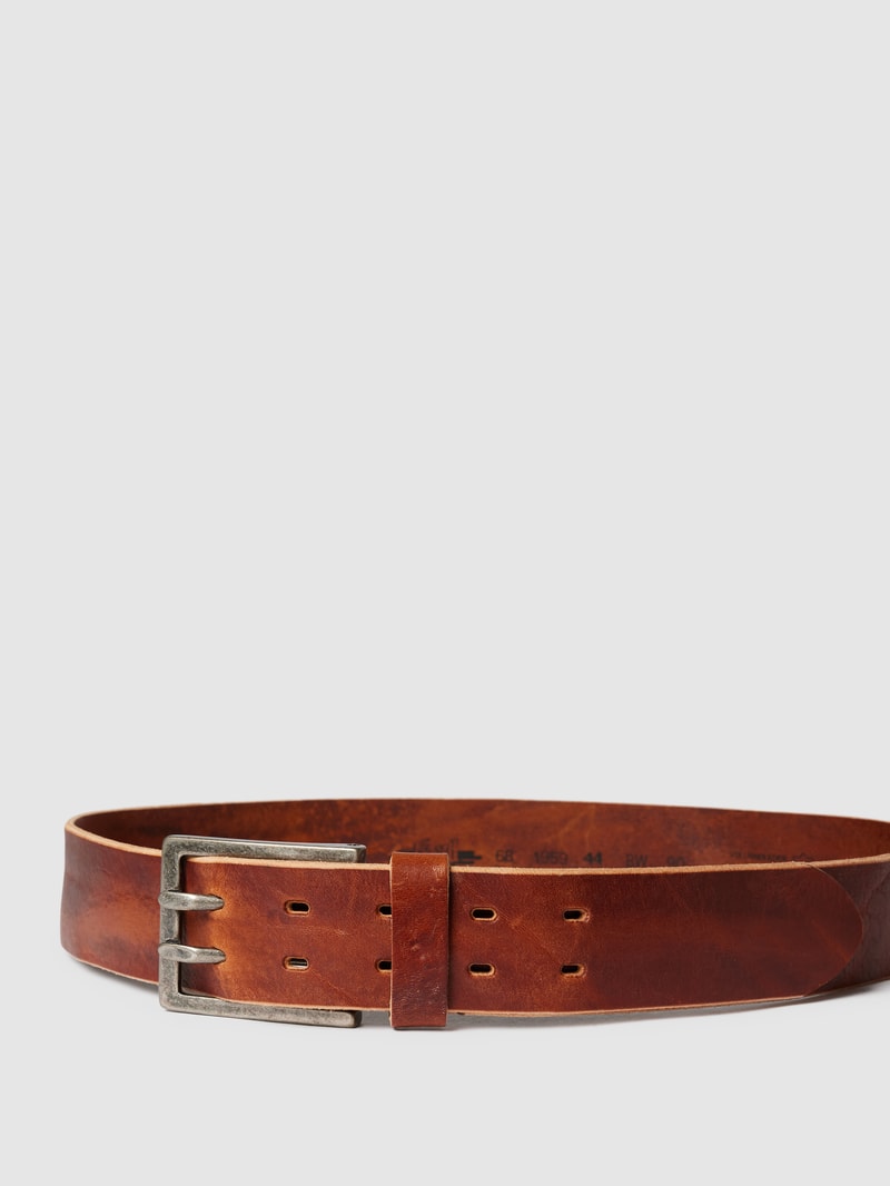 Gürtel aus Leder in cognac