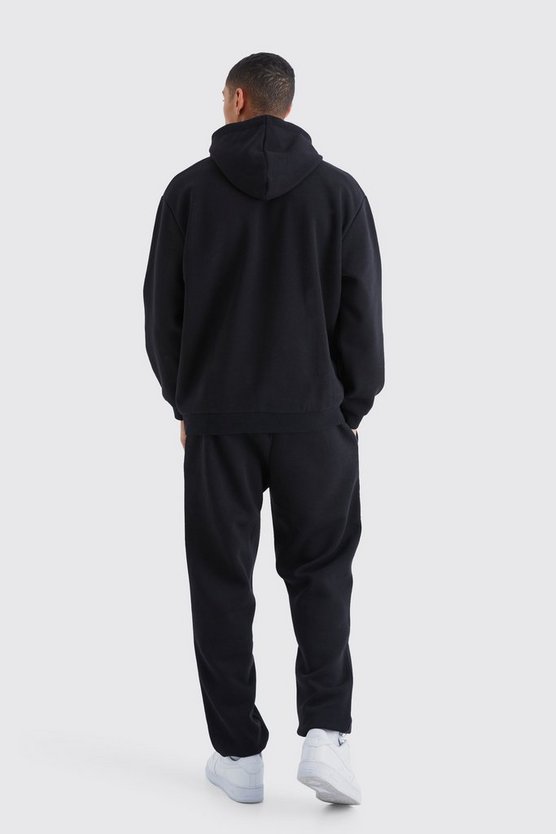 Oversize Trainingsanzug mit Homme Graffiti-Print und Kapuze