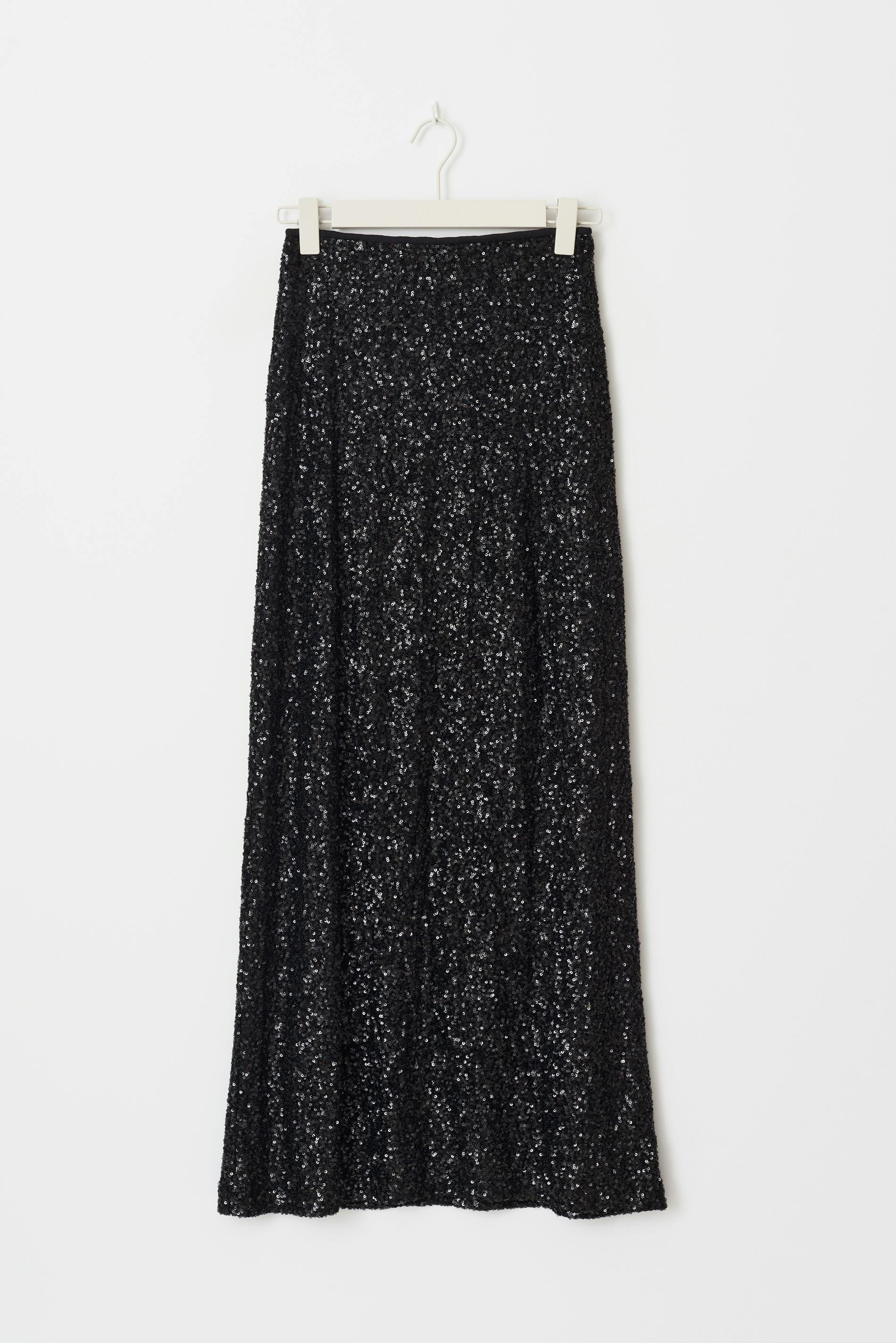 Sequin maxi skirt