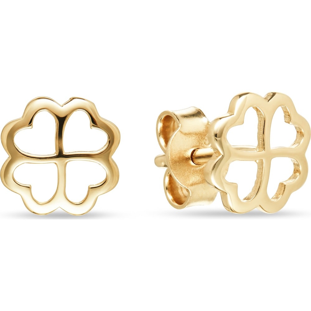 FAVS Boucles d'oreilles à fermoir à poussette 375 Or jaune Boucles d'oreilles
