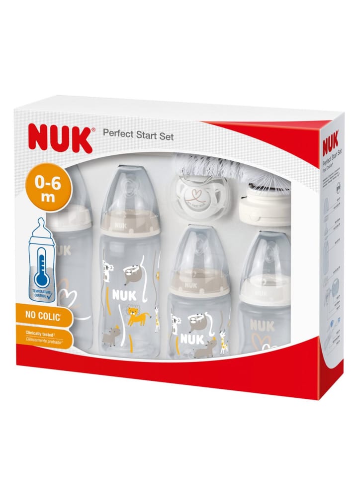 NUK 9-tlg. Perfect-Start-Set PP First Choice Plus - in weiss,motiv günstig kaufen onesize