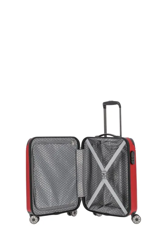 Travelite City Handgepäcktrolley mit 4 Rollen S 55cm 40 Liter - Rot