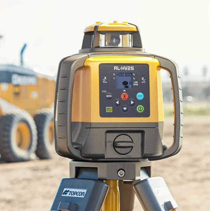 Topcon 1051612-24Set RL–HV2S + LS-100D Set_ Višenamjenski građevinski laser s dvostrukim nagibom