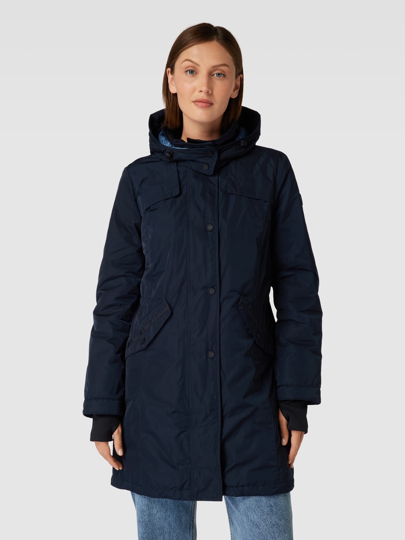 Jacke mit Kapuze in marineblau