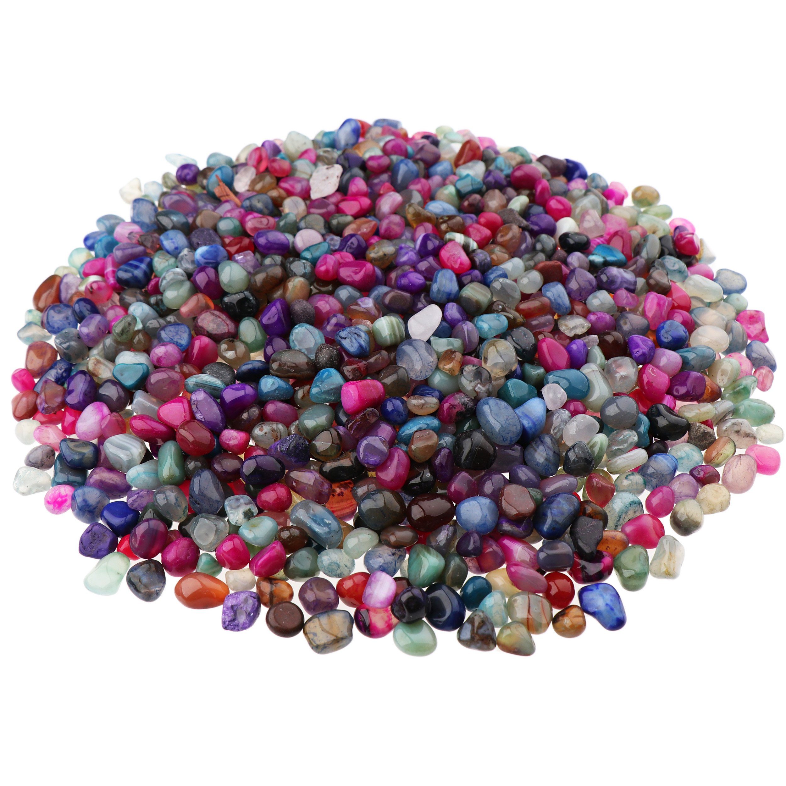 NKlaus Mineralstein 900g Trommelsteine Achat 10 -15mm Heilsteine Edelsteine Schmucksteine