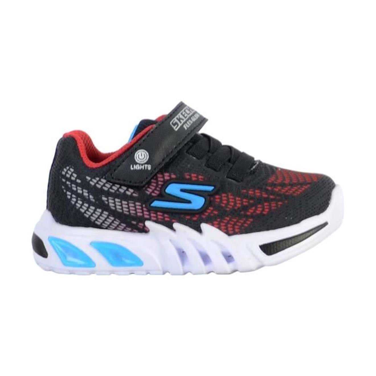 Basket à Scratch Enfant Skechers Vorlo noir