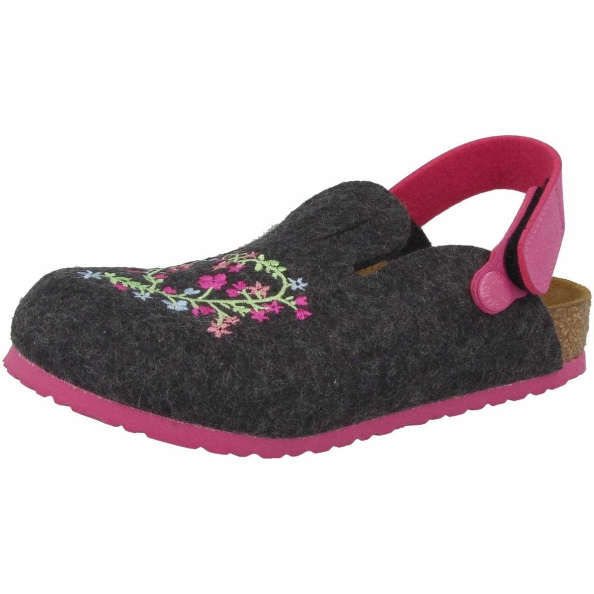 BIRKENSTOCK Hausschuhe grau Zimba Kids