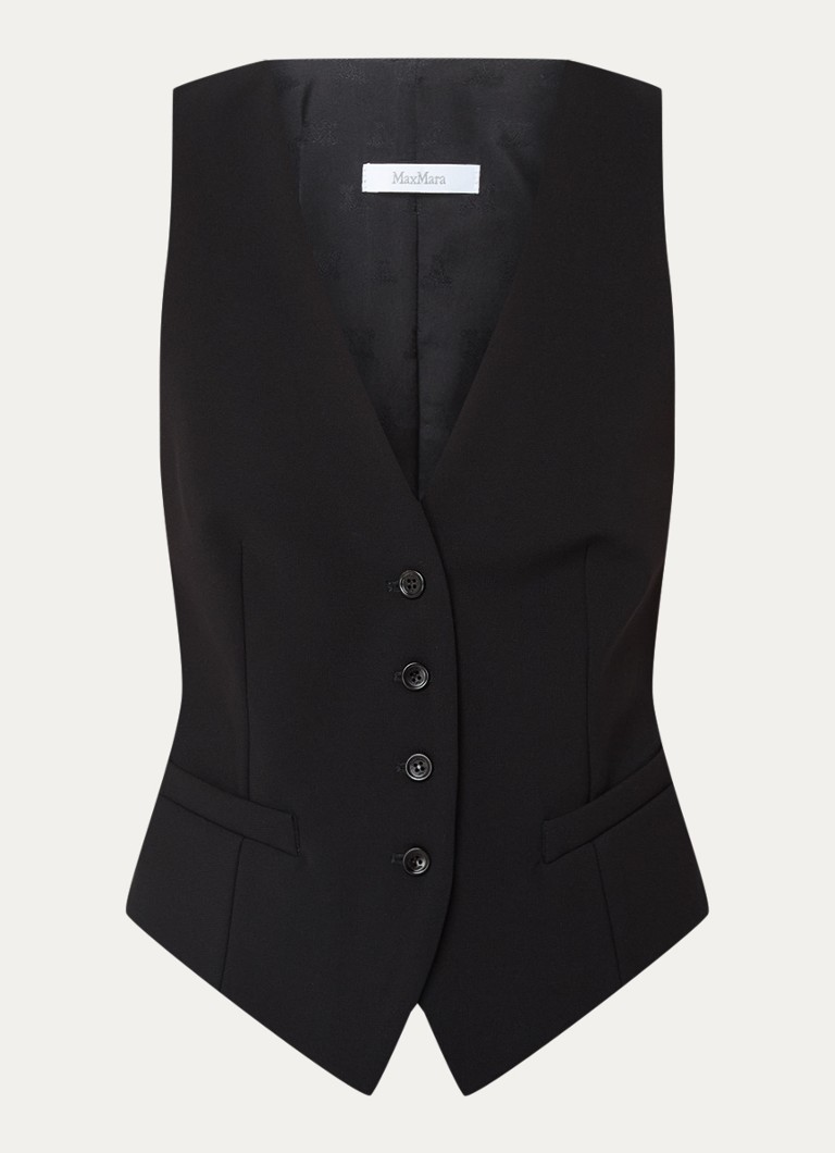 Vestă MaxMara Kiwi cu buzunare cu nervuri