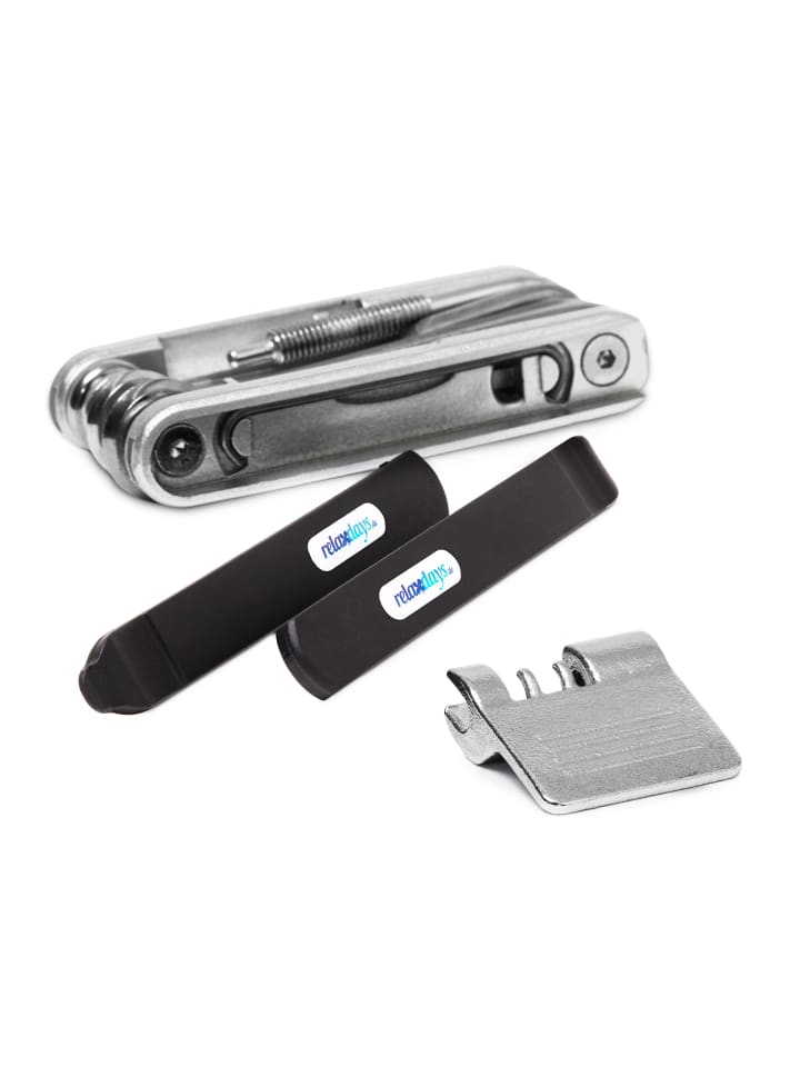 relaxdays Fahrrad Multitool in Schwarz/Silber günstig kaufen onesize