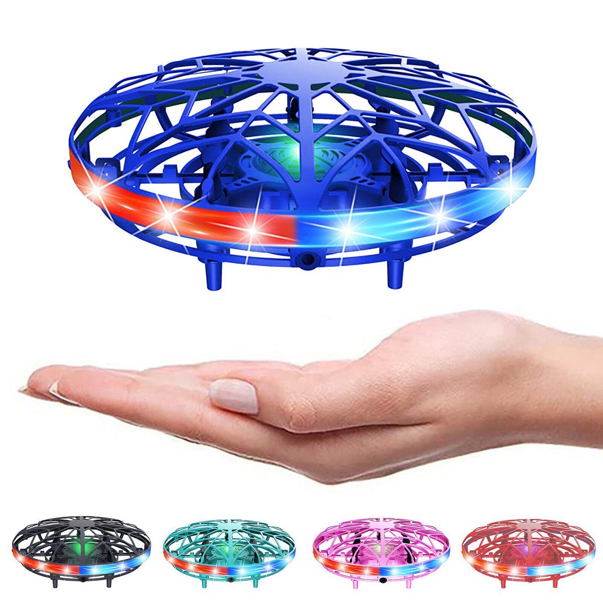 Yoyaxi LED-Handdrohne für Kinder–Leuchtendes Spielzeug für Jungen und Mädchen Drohne