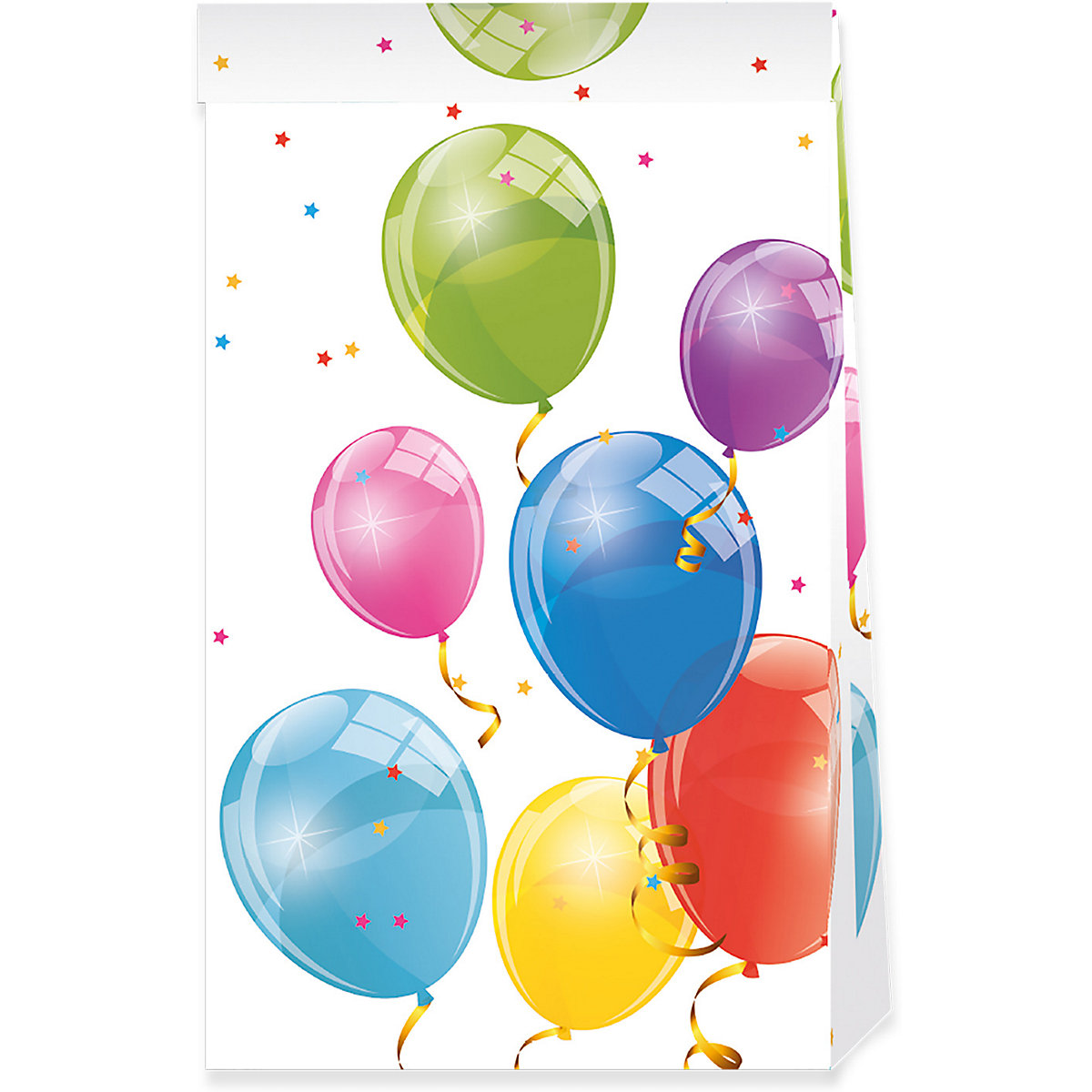 Mitgebseltüten Papier Sparkling Balloons, 4 Stück