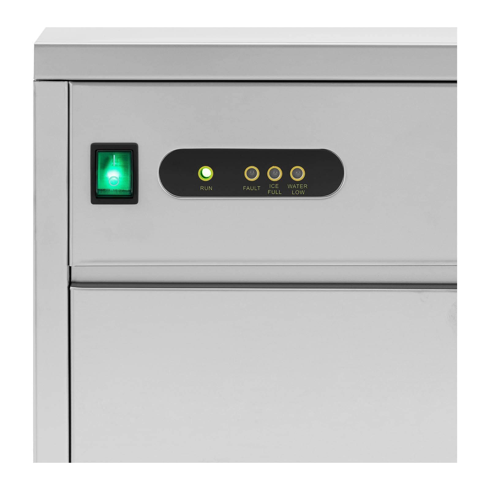 Royal Catering Eiswürfelmaschine Eiswürfelmaschine 50kg/24 h - 13kg Fassungsvermögen 350W Edelstahl