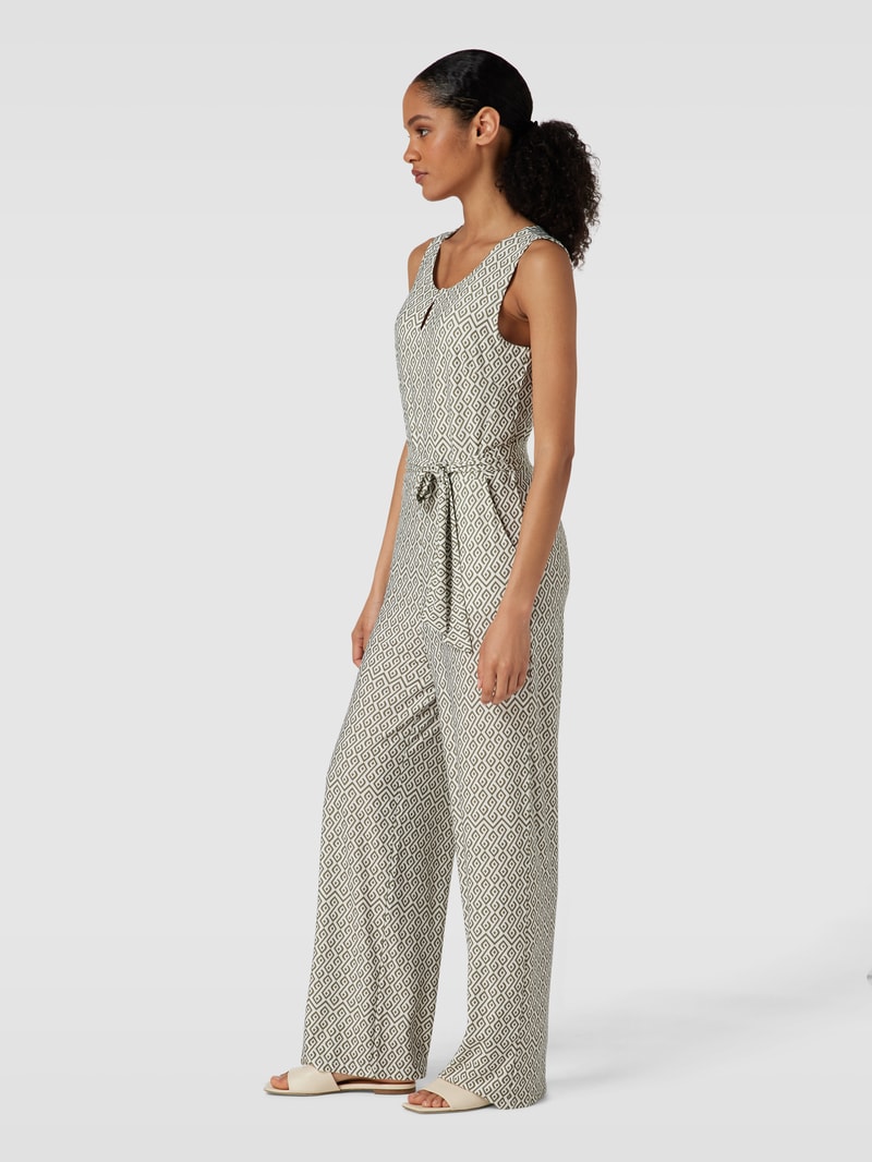 Jumpsuit mit Allover-Muster in grün