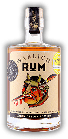 Warlich Rum Dämon Design Edition Warlich Rum Dämon Design Edition Hamburgisch - Traditionell und streng reell! Eine Hommage an die Hamburger Tattoo-Legende Christian Warlich. 0,5	 Liter - Vol 40%