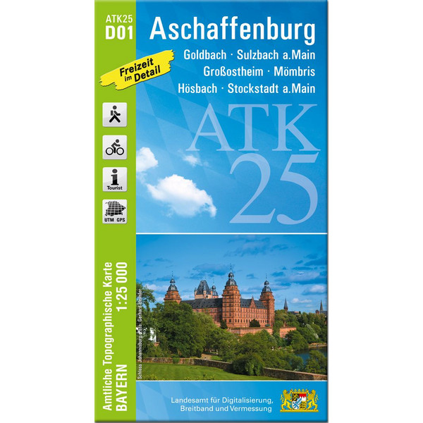 ASCHAFFENBURG 1 : 25 000 - Wanderkarte