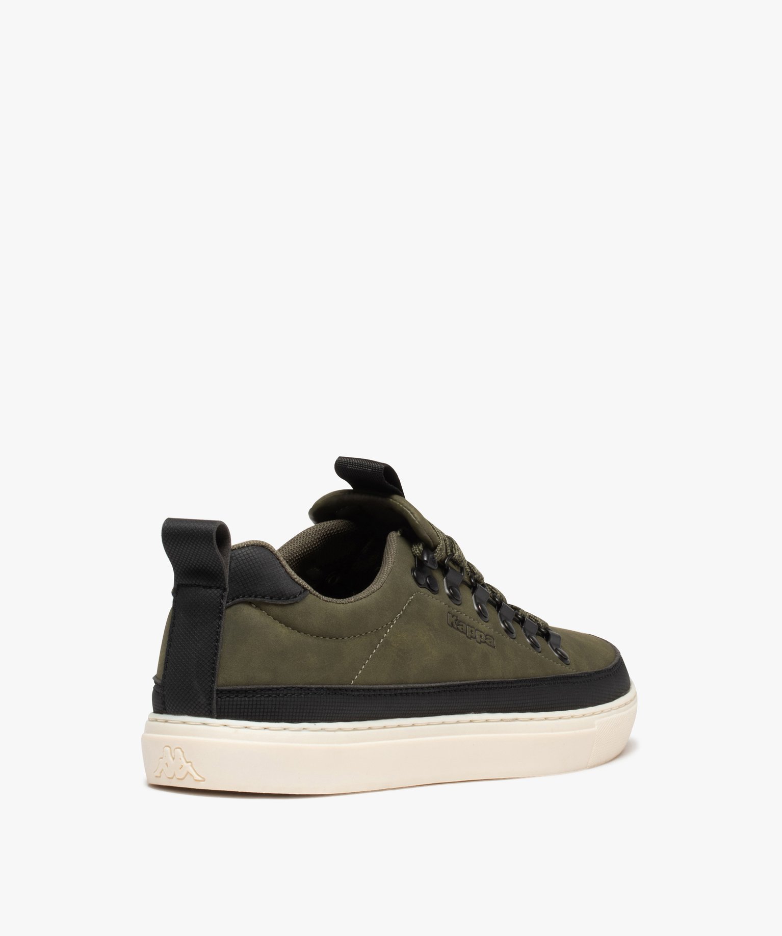 Baskets homme unies style décontracté à crochets - Kappa kaki | GEMO