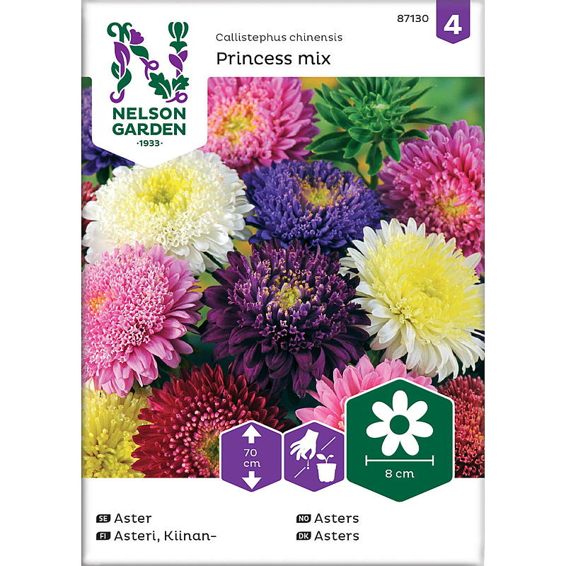 Nelson garden Frø Asters Princess, mix