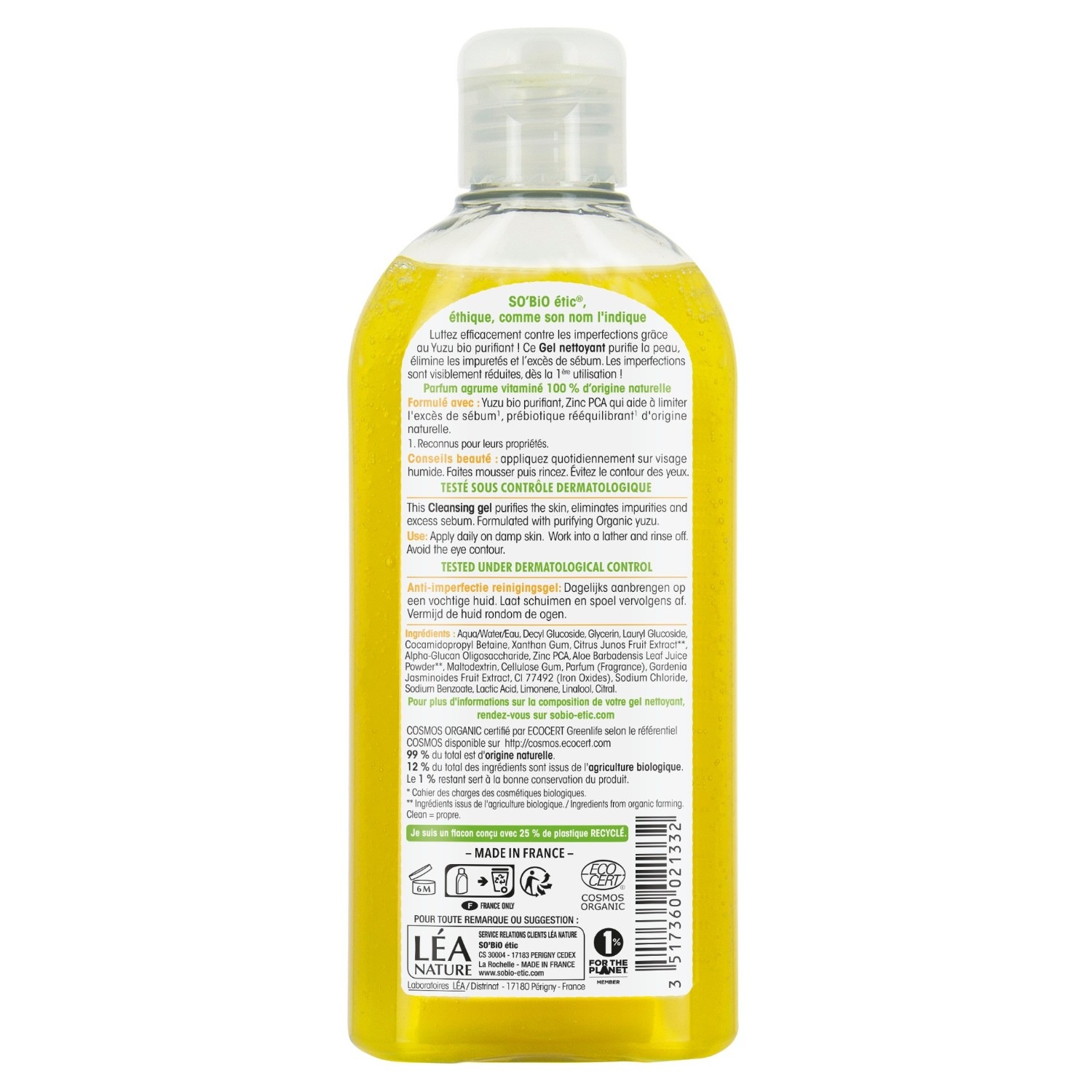 SO BiO étic Clean'Yuzu Anti-Blemish Cleansing Gel
