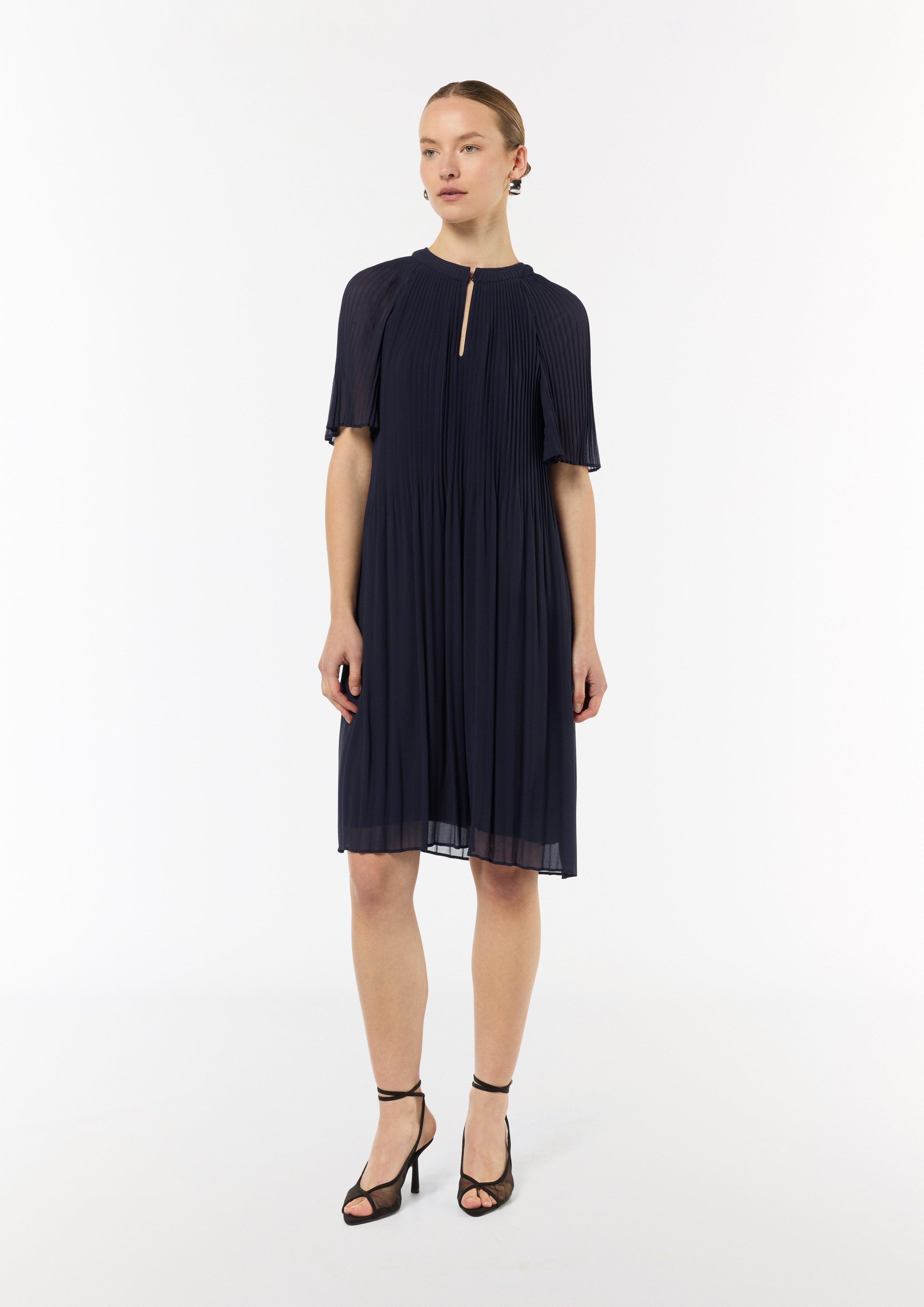 Minikleid aus Chiffon - navy