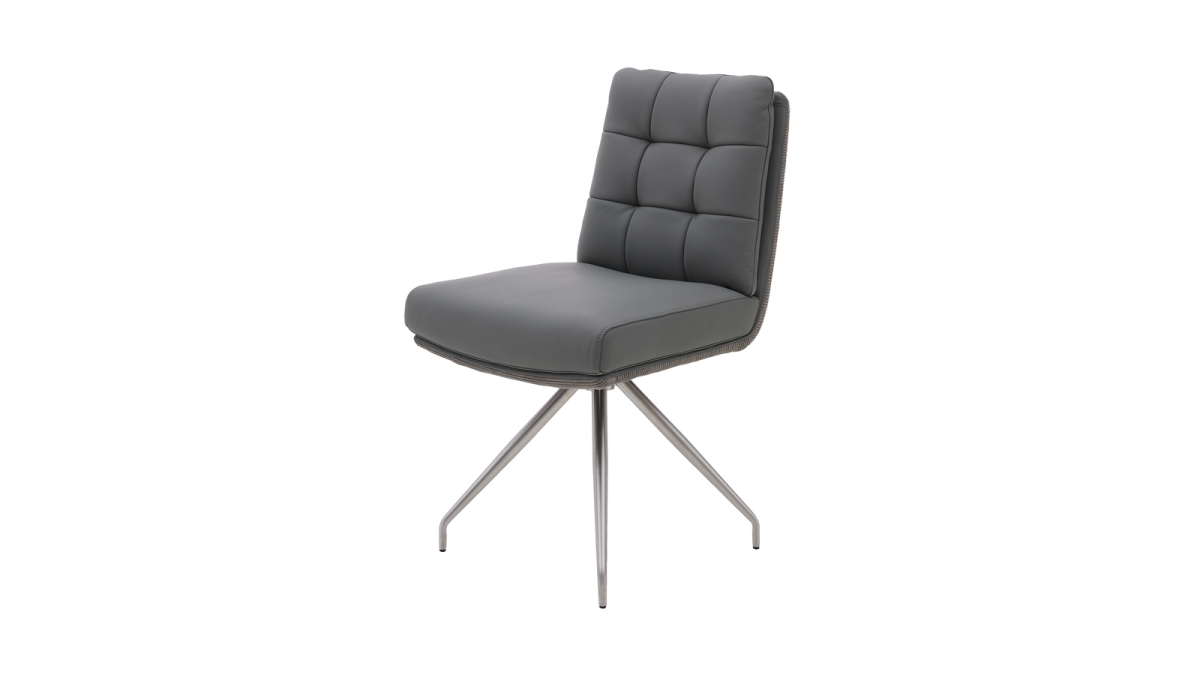 Interliving Stuhl 5116 Leder Grau