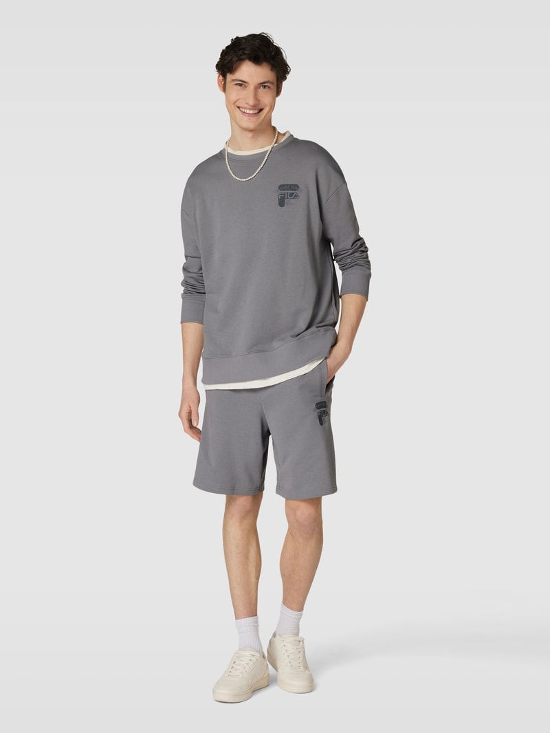 Sweatshorts mit Label-Stitching Modell 'BAIERN' in anthrazit