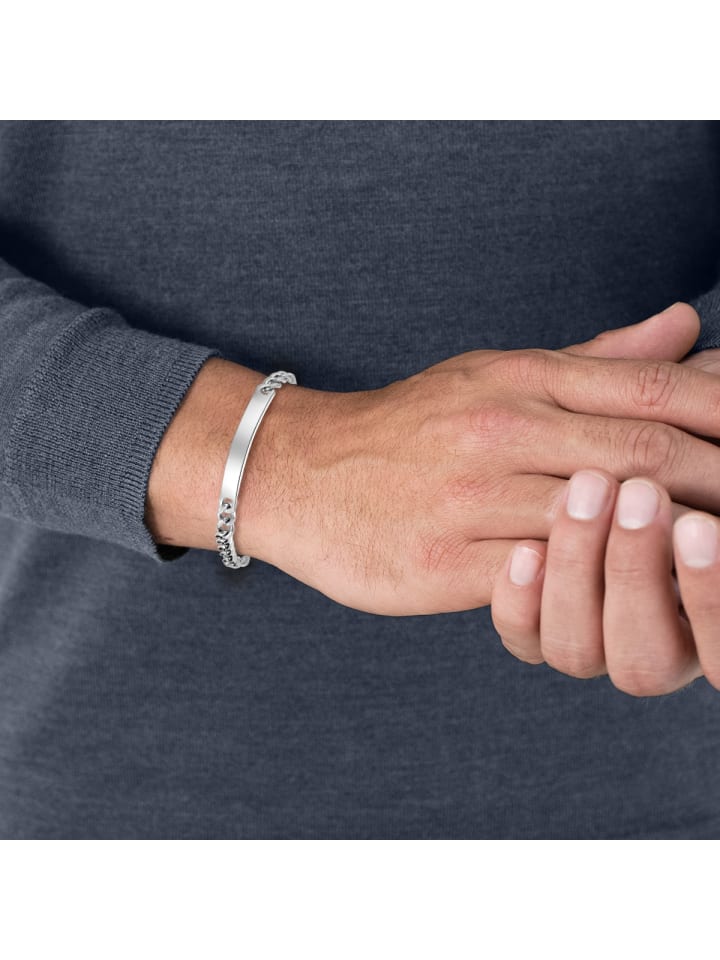 True Rebels Armband Edelstahl in silber günstig kaufen