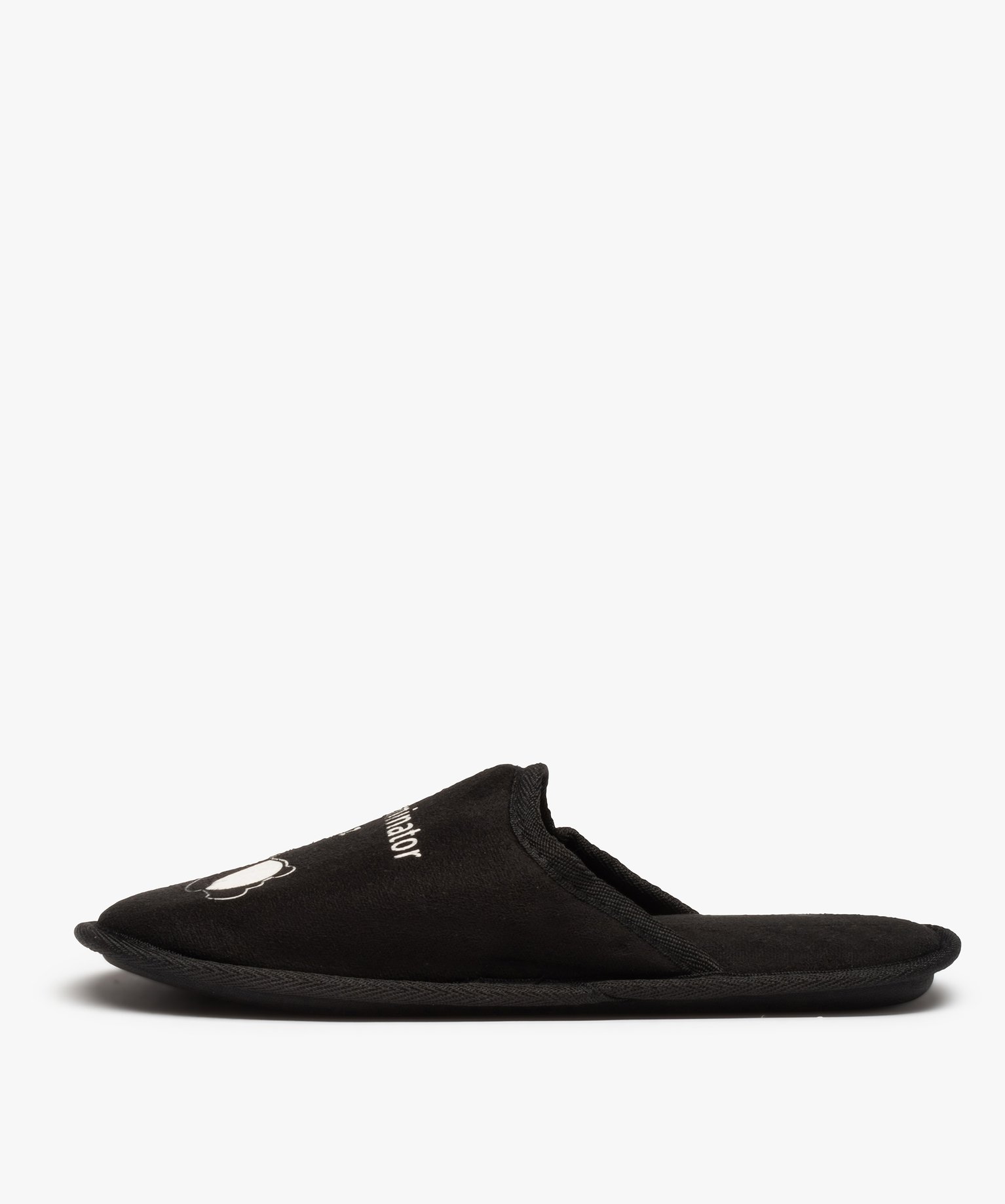 Chaussons homme mules imprimées Flemminator noir | GEMO