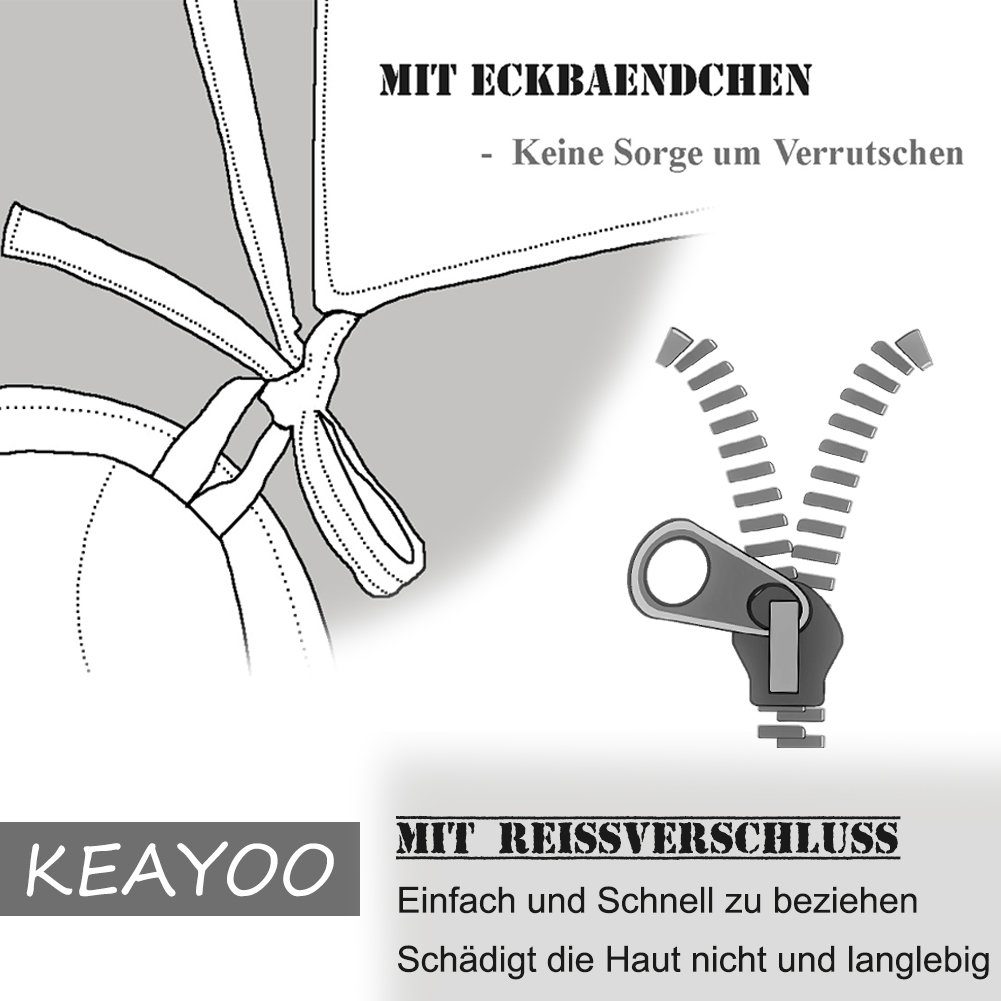 Kinderbettwäsche QWKL, KEAYOO, Baumwolle, 2 teilig, 100% Baumwolle Kinderbettwäsche mit Dino