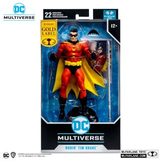 DC Multiverse Actionfigur Robin (Tim Drake) Gold Label 18 cm