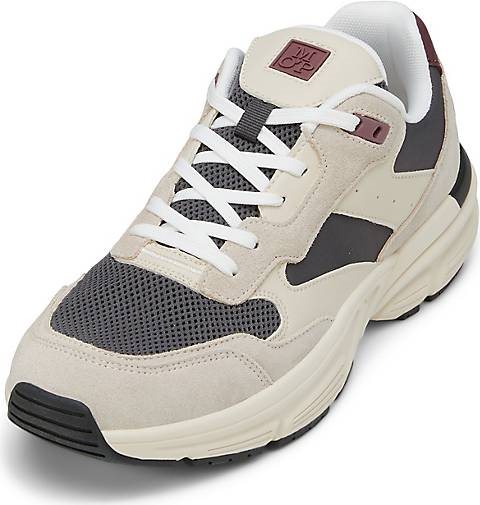 Marc O'Polo Sneaker aus Leder-Polyamid-Mix