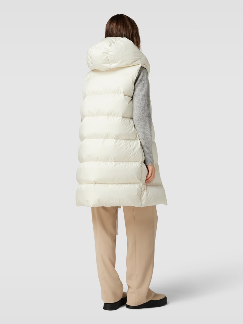 Steppweste mit Stehkragen in offwhite