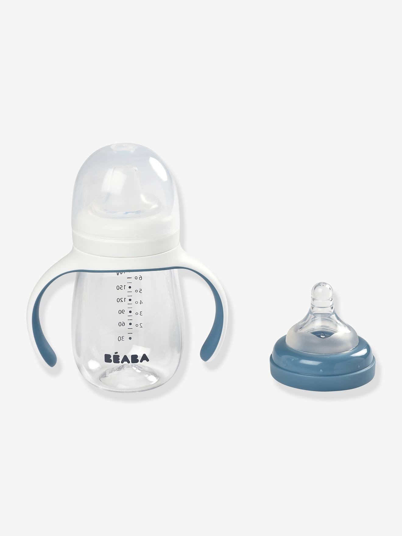 Beaba 2-in-1 Baby Trinklernbecher BEABA, 210 ml - blau