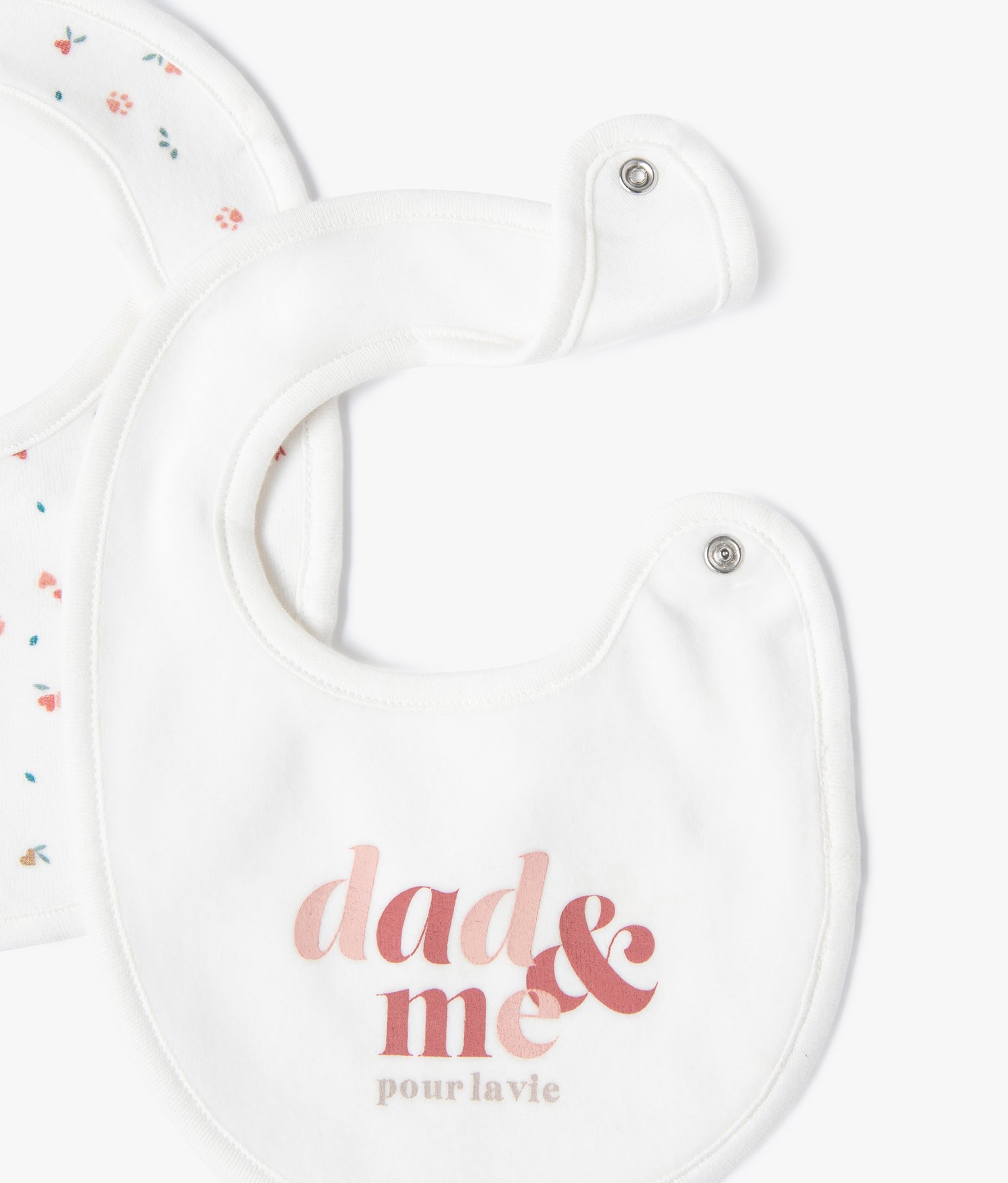 Bavoirs bébé en velours (lot de 3) rose | GEMO