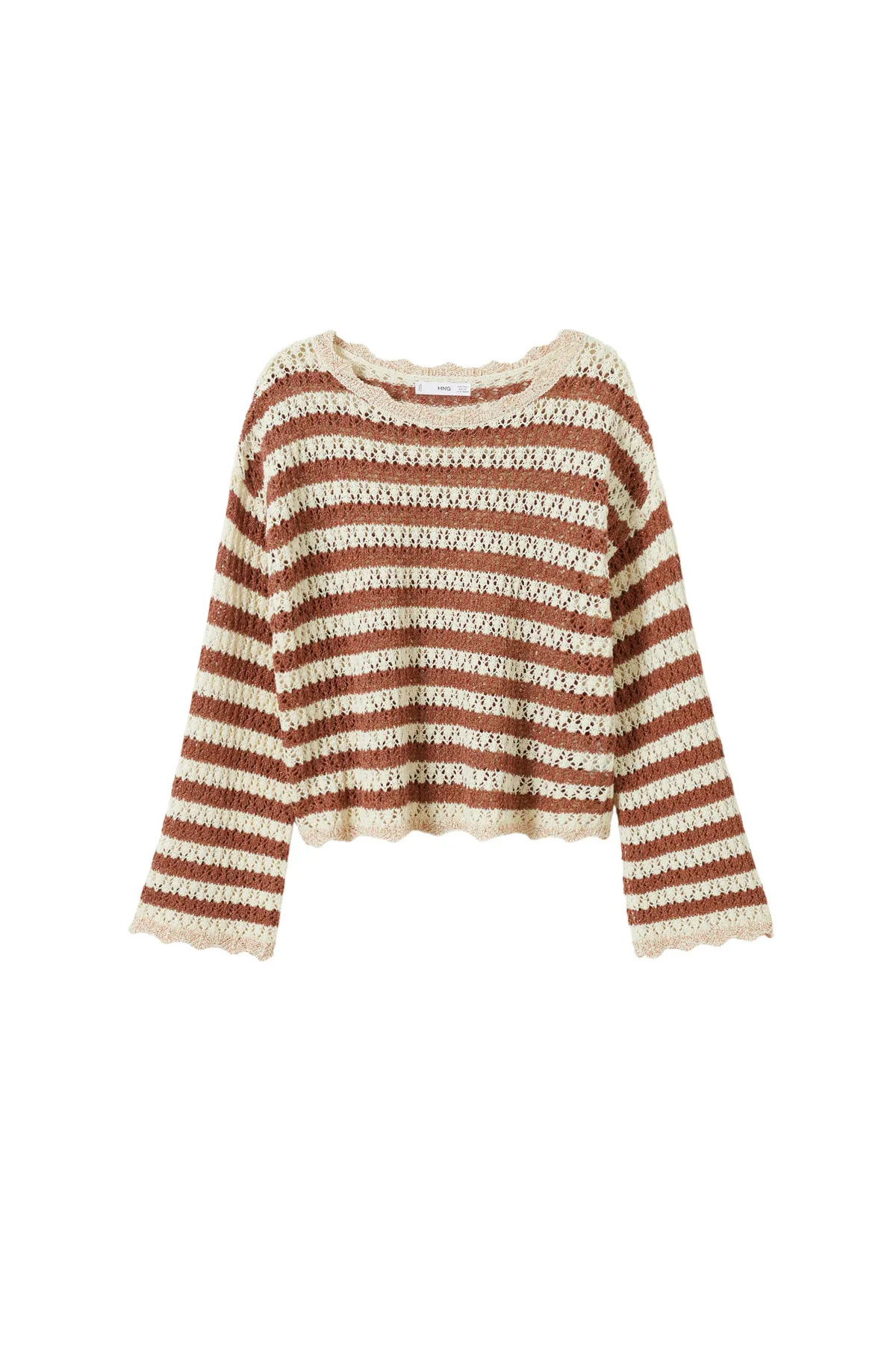 MANGO  Pullover - Beige - Regular Fit