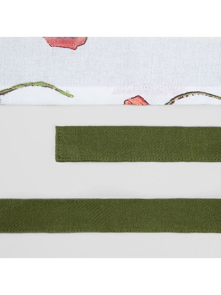 Homla Kochschürze ''Meadow Flowers'' in Weiß/ Rot/ Grün - (L)80 x (B)60 cm günstig kaufen onesize
