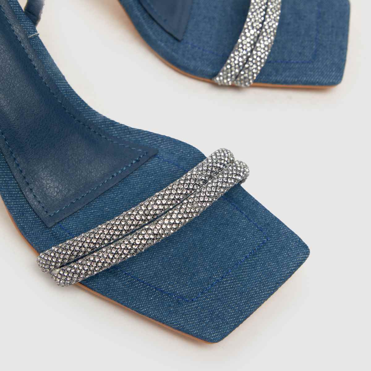 SIMMI – Marinblå högklackade klackar med Lucky Bling-motiv