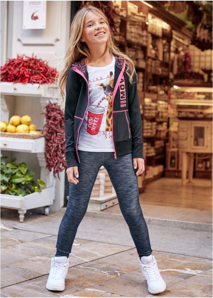 Mädchen Leggings in Denimoptik