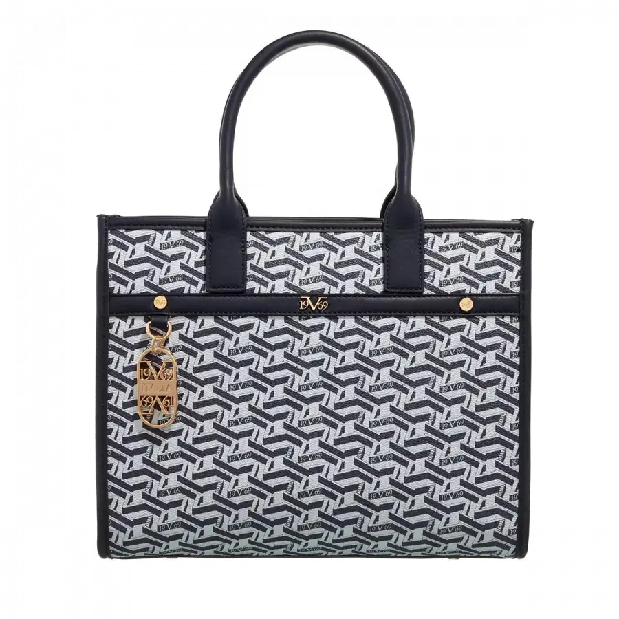 19V69 Italia - 19v69 Italia Handle Bags Kunstleder Dark Blue - blau