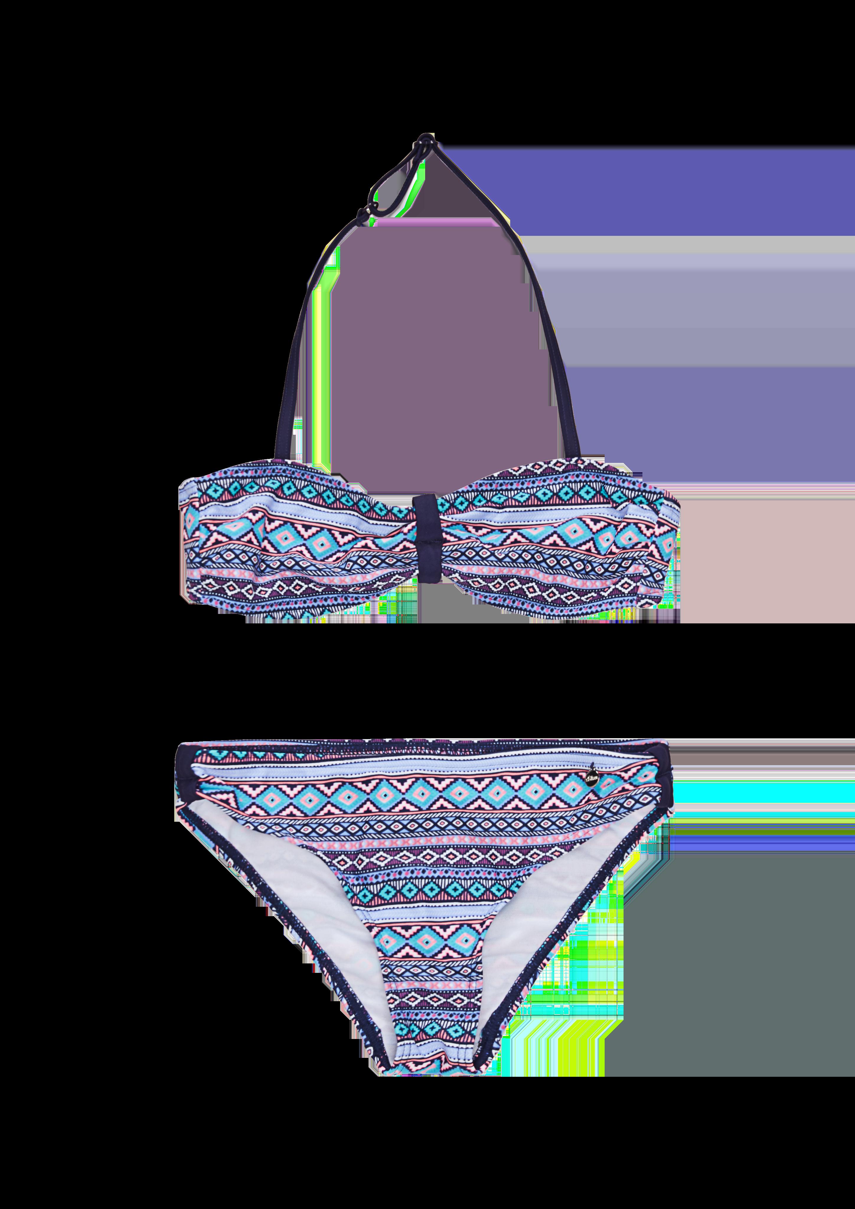 Bandeau-Bikini mit Ethno-Muster  535.820.258.17142-56A2